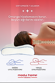 Visco Çift Boyun Destekli Yastık